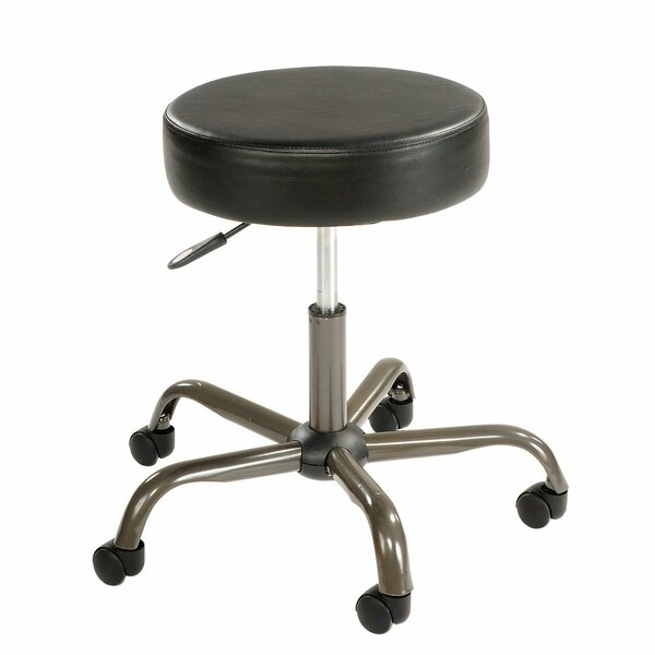 Interion By Global Industrial Interion Antimicrobial Vinyl Medical Stool, Black 240159ABK